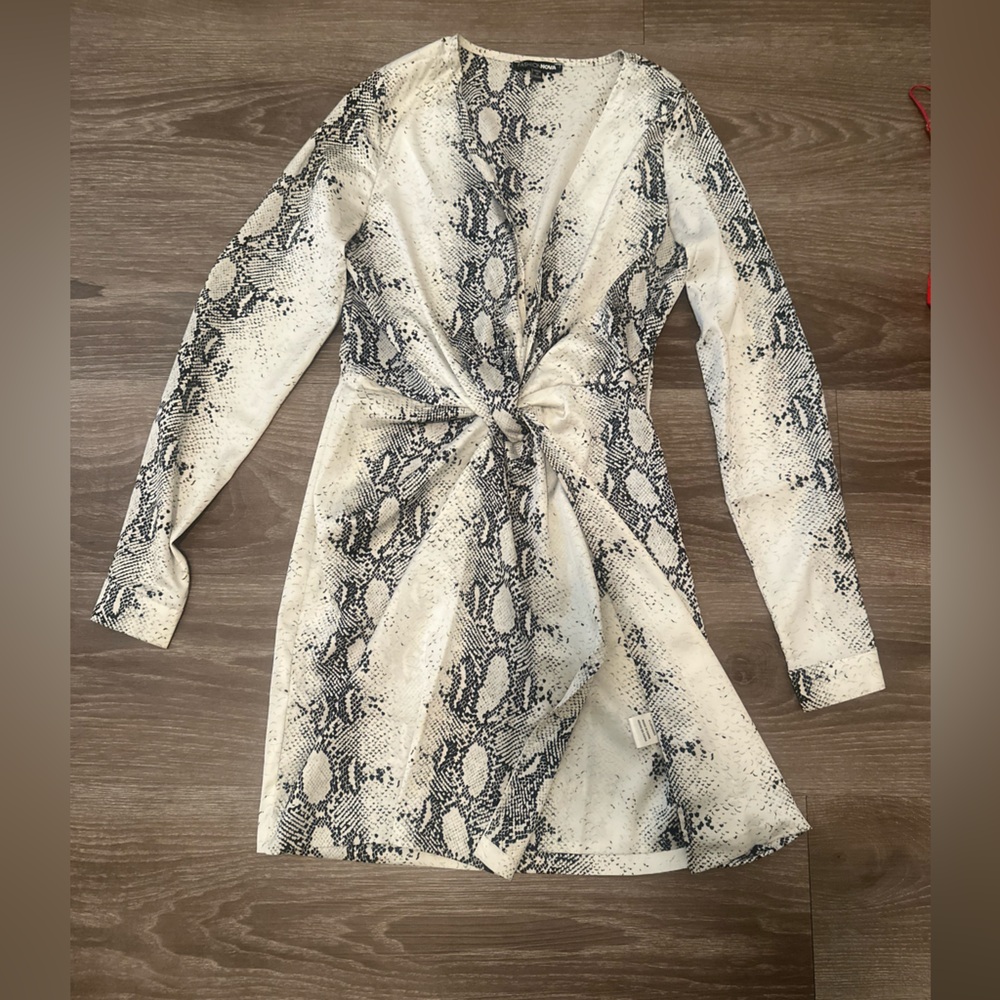 Snake print dress